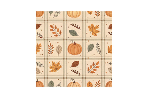 Cozy Fall Plaid Seamless Pattern Digital Paper Digital Pattern FloridPrintables 