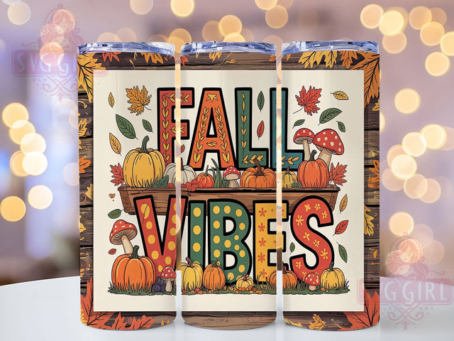Cozy Fall Pumpkin Tumbler Wrap, Fall Vibes Tumbler, 20oz Tumbler Sublimation, Pumpkin Spice Tumbler, Cozy Fall Tumbler, Leaves Tumbler Design, Rustic Autumn Tumbler Sublimation SvggirlplusArt 