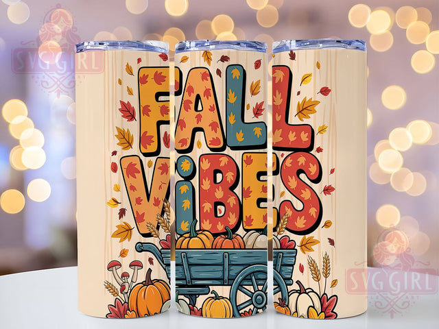 Cozy Fall Pumpkin Tumbler Wrap, Fall Vibes Tumbler, 20oz Tumbler Sublimation, Pumpkin Spice Tumbler, Cozy Fall Tumbler, Leaves Tumbler Design, Rustic Autumn Tumbler Sublimation SvggirlplusArt 