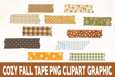 Cozy Fall Tape PNG Clipart SVG FiveStarCrafting 