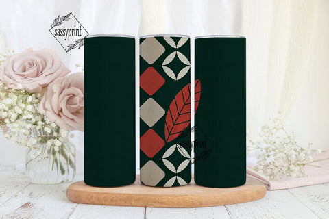 Cozy Folk Art Geometric 20oz Tumbler Sublimation sassyprint 