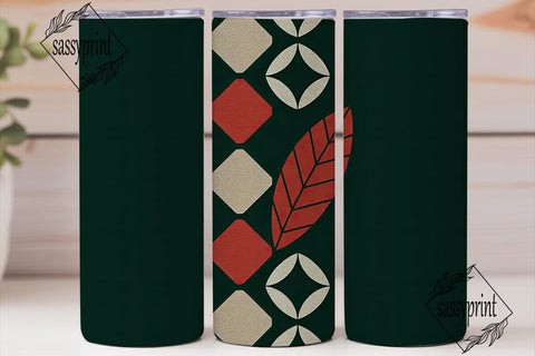Cozy Folk Art Geometric 20oz Tumbler Sublimation sassyprint 