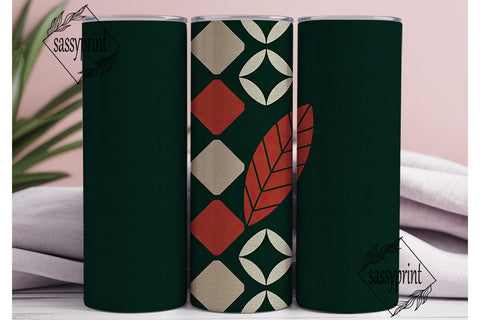 Cozy Folk Art Geometric 20oz Tumbler Sublimation sassyprint 