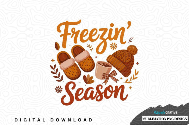 Cozy freezin' season sublimation png design Sublimation Regulrcrative 