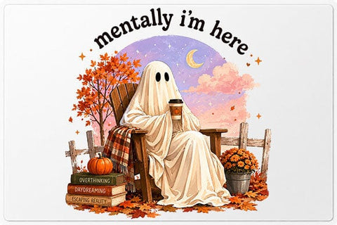 Cozy Ghost Coffee PNG | Fall Ghost Digital Download SVG BillahCrafts 