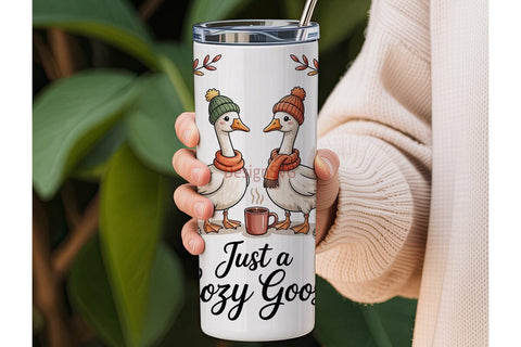 Cozy Goose 20oz Tumbler Design Sublimation DesignSVG 
