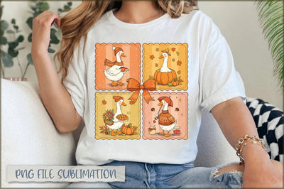 Cozy Goose Fall Coquete PNG Sublimation Shetara Begum 
