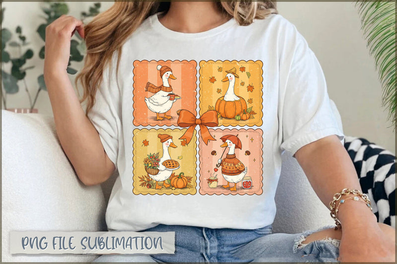 Cozy Goose Fall Coquete PNG Sublimation Shetara Begum 