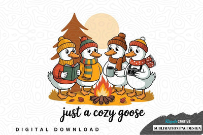 Cozy goose sublimation png design Sublimation Regulrcrative 