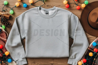 Cozy grey sweatshirt mockup design Mock Up Photo Designangry 