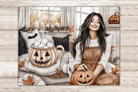 Cozy Halloween Junk Journal Kit | Witch Digital Paper SVG GlamArtZhanna 