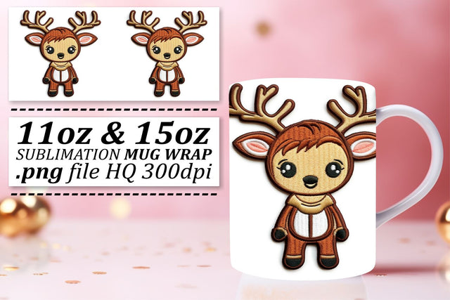 Cozy Holiday Elegance: 3D Mug Sublimation Sublimation afrosvg 