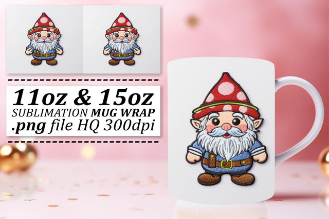 Cozy Holiday Embroidery: 3D Mug Sublimation Sublimation afrosvg 