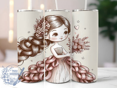 Cozy Knitted Winter Bride Tumbler, Knitted Cozy Design, 20oz Tumbler Sublimation, Wedding Winter Tumbler, Romantic Knit Wrap, Bridal Sublimation Design, Cozy Bride Tumbler Sublimation ToriDesigns 
