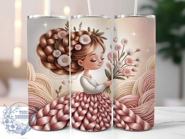 Cozy Knitted Winter Bride Tumbler, Knitted Cozy Design, 20oz Tumbler Sublimation, Wedding Winter Tumbler, Romantic Knit Wrap, Bridal Sublimation Design, Cozy Bride Tumbler Sublimation ToriDesigns 