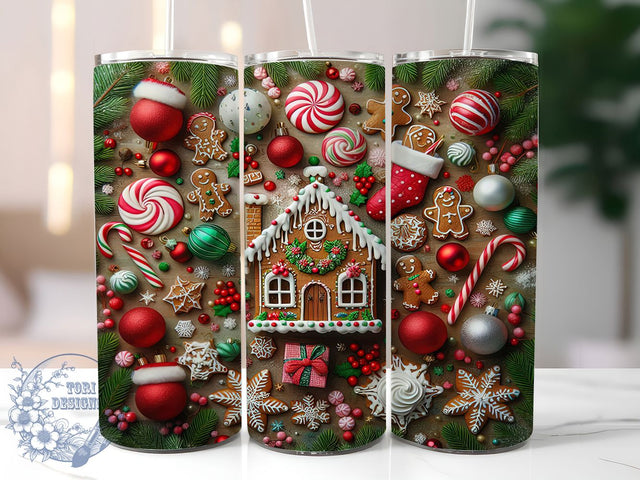 Cozy Peaceful Christmas Tumbler, Warm Holiday Wrap, Festive Comfort Sublimation, Snuggly Winter Cup, 20Oz Skinny Tumbler Wrap, Soft Holiday Mug, Peaceful Christmas Design Sublimation ToriDesigns 