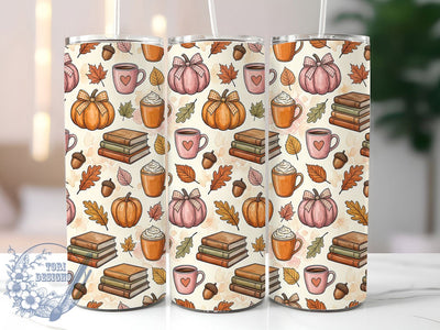 Cozy Pumpkin Autumn 20oz Tumbler, Cozy Pumpkin Autumn, 20oz Tumbler Wrap, Sublimation Design, Cute Fall Art, Digital Download, Tumbler PNG, Cozy Pumpkin Wrap Sublimation ToriDesigns 
