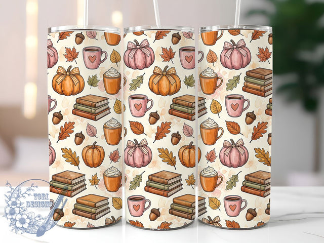 Cozy Pumpkin Autumn 20oz Tumbler, Cozy Pumpkin Autumn, 20oz Tumbler Wrap, Sublimation Design, Cute Fall Art, Digital Download, Tumbler PNG, Cozy Pumpkin Wrap Sublimation ToriDesigns 