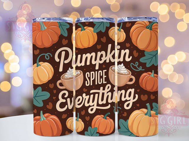 Cozy Pumpkin Spice Fall Tumbler Wrap, Fall Sublimation Tumbler, Cozy Autumn Drinkware, 20oz Skinny Tumbler Wrap, Seasonal Pumpkin Wrap Design, Harvest Vibes Sublimation, Autumn Quote Tumbler Sublimation SvggirlplusArt 