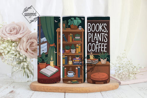 Cozy Reading Nook 20oz Tumbler Wrap Sublimation sassyprint 