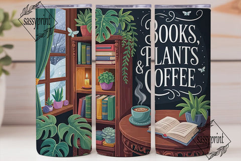Cozy Reading Nook 20oz Tumbler Wrap Sublimation sassyprint 