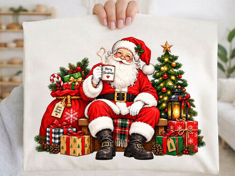 Cozy Santa Claus Clipart Christmas PNG SVG artprintfile 
