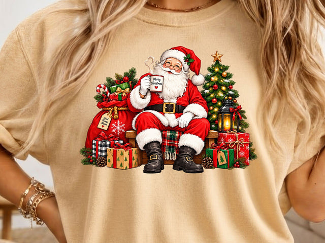 Cozy Santa Claus Clipart Christmas PNG SVG artprintfile 