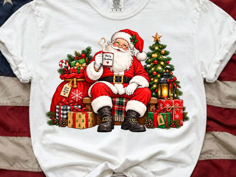 Cozy Santa Claus Clipart Christmas PNG SVG artprintfile 