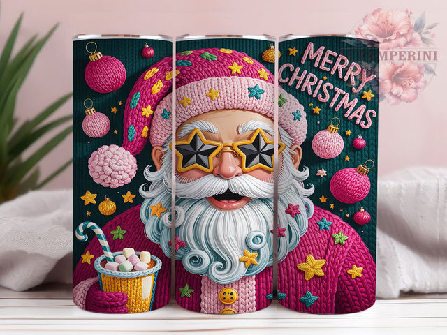 Cozy Santa Sweater Christmas Tumbler, Merry Christmas Wrap, Holiday Mug Design, Sublimation Wrap, Festive Drinkware, Cute Winter Gift, Cozy Christmas Cup Sublimation Li Zamperini 
