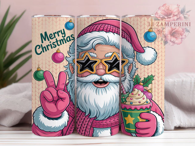 Cozy Santa Sweater Christmas Tumbler, Merry Christmas Wrap, Holiday Mug Design, Sublimation Wrap, Festive Drinkware, Cute Winter Gift, Cozy Christmas Cup Sublimation Li Zamperini 