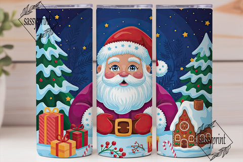 Cozy Santa Winter Wonderland Tumbler Sublimation sassyprint 