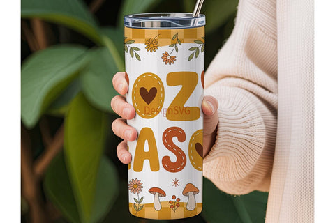 Cozy Season 20oz Tumbler Wrap Sublimation DesignSVG 