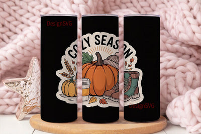 Cozy Season Autumn 20oz Tumbler Design Sublimation DesignSVG 