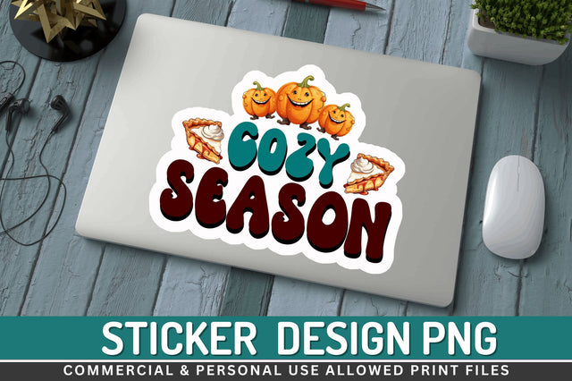 Cozy season blessed Stickers Design Sublimation Regulrcrative 