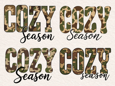 Cozy Season Camo Western PNG, Retro Camo Country Distressed Varsity Cowboy, Camouflage Sublimation Design For Shirt Png, Camo Cozy Season SVG DesignDestine 