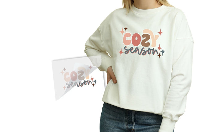 Cozy Season DTF Heat Transfer for Custom Apparel Physical So Fontsy T-Shirt Iron-On Transfer Shop 4x4