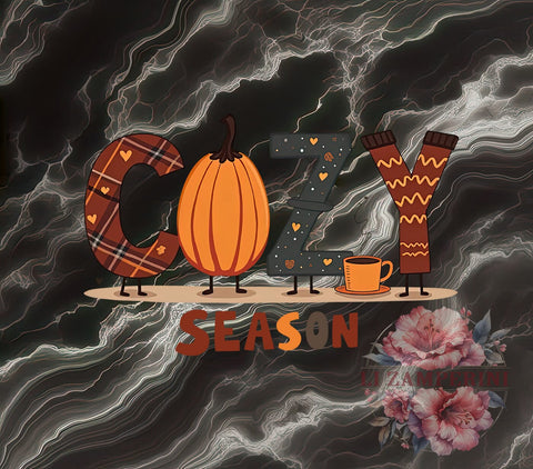 Cozy Season, Fall PNG, Pumpkin Season, Digital Download, Autumn Decor, Fall Clipart, Seasonal Art, Thanksgiving Decor Sublimation Li Zamperini 