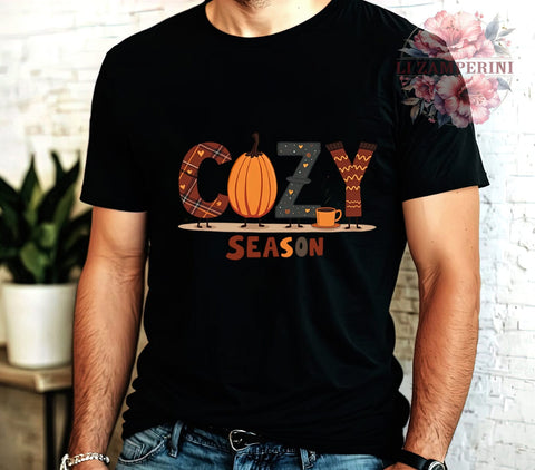 Cozy Season, Fall PNG, Pumpkin Season, Digital Download, Autumn Decor, Fall Clipart, Seasonal Art, Thanksgiving Decor Sublimation Li Zamperini 