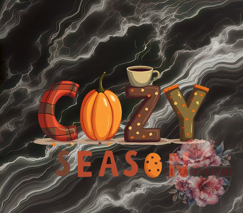Cozy Season, Fall PNG, Pumpkin Season, Digital Download, Autumn Decor, Fall Clipart, Seasonal Art, Thanksgiving Decor Sublimation Li Zamperini 