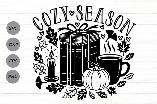 Cozy Season| Fall Vibes SVG Cutting Files. SVG CosmosFineArt 