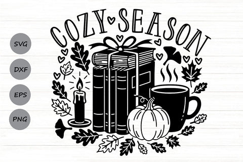 Cozy Season| Fall Vibes SVG Cutting Files. SVG CosmosFineArt 