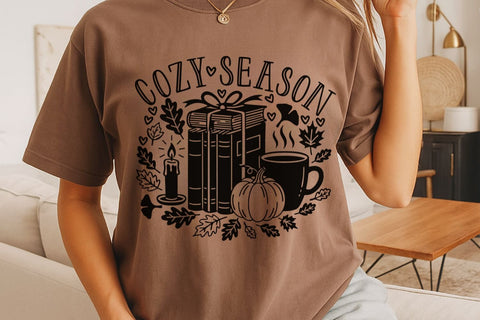 Cozy Season| Fall Vibes SVG Cutting Files. SVG CosmosFineArt 