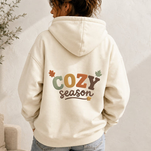 Cozy Season Machine Embroidery Design – Fall Autumn Leaves Embroidery File Embroidery/Applique DESIGNS PatternFeed8 