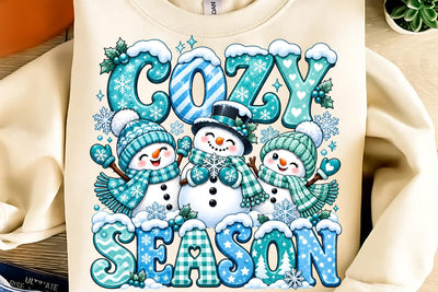 Cozy Season PNG, Funny Christmas Meltdown Snowman Christmas PNG Sublimation DesignPlante 503 