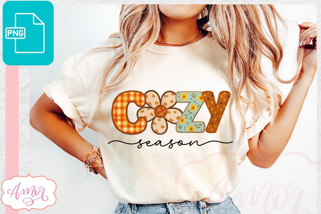 Cozy Season sublimation PNG | Fall season PNG design Sublimation Amorclipart 