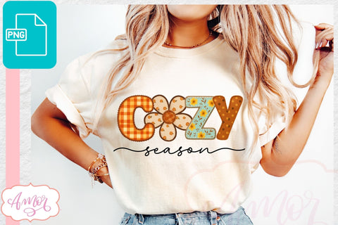 Cozy Season sublimation PNG | Fall season PNG design Sublimation Amorclipart 