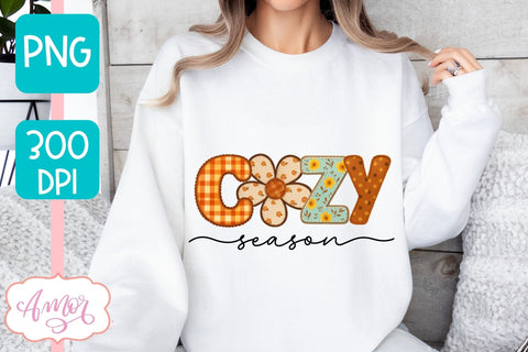 Cozy Season sublimation PNG | Fall season PNG design Sublimation Amorclipart 