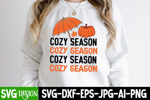 Cozy Season SVG Cut File,all Farmhouse SVG Cut File , Fall Farmhouse SVG Quotes , Fall SVG Cut File, Autumn SVG Cut File SVG BlackCatsMedia 
