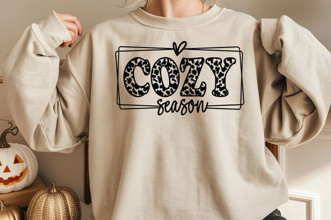 Cozy Season SVG, Leopard Thanksgiving Svg, Fall Shirt Svg SVG DesignDestine 