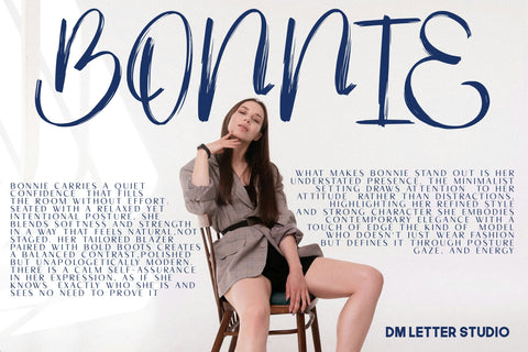 Cozy Stroke Font Dm Letter Studio 